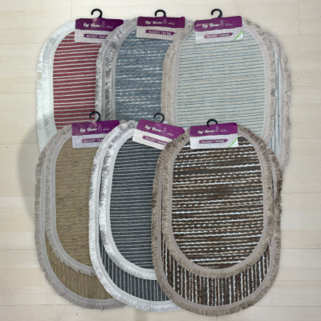 İkili Naturel Pamuk  Dokuma Klozet Takımı