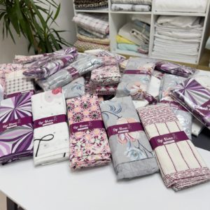 Desenli Pamuklu Yastık Kılıfı